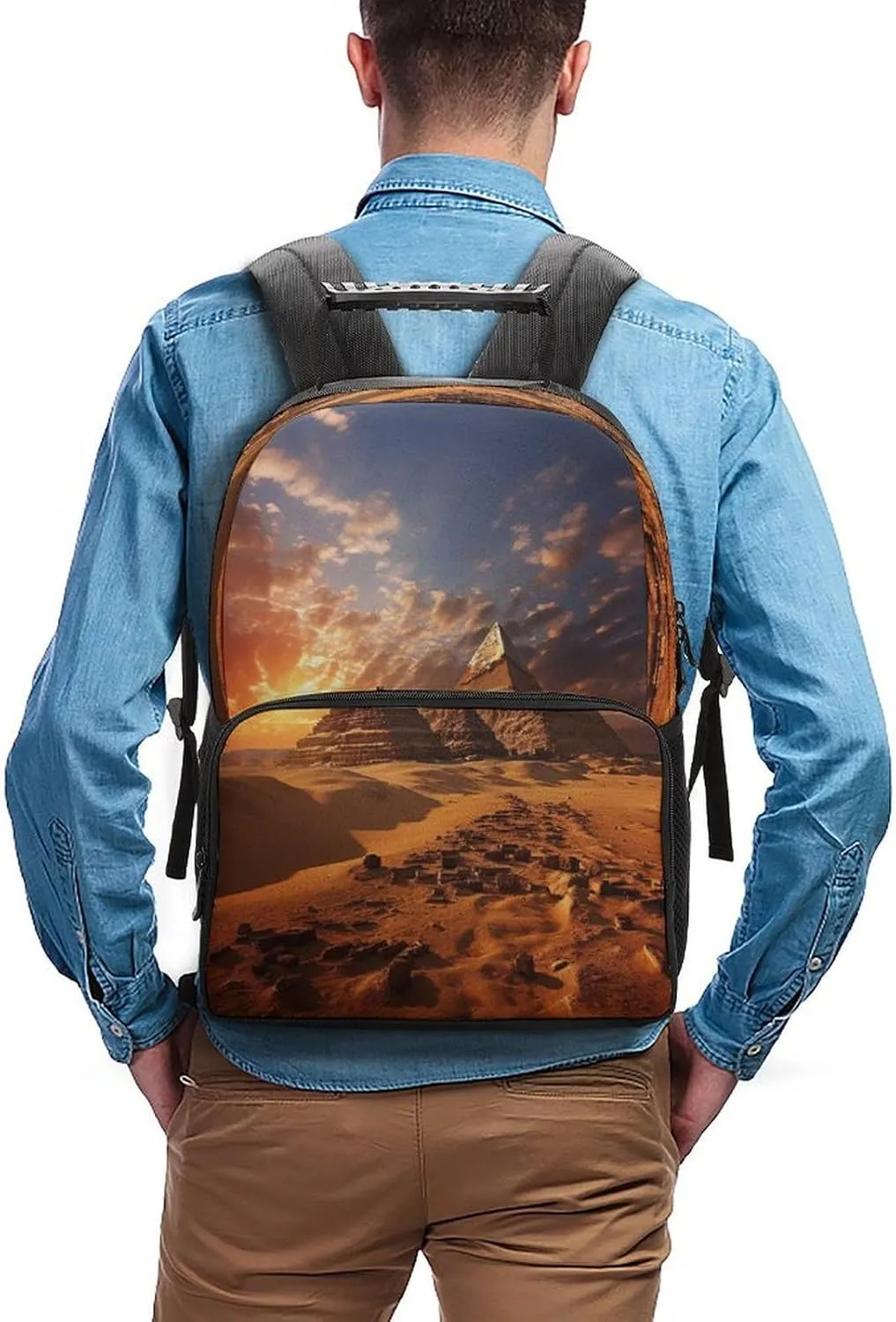 Backpacks Egyptian Pyramids Travel Bag Business Work Laptop Backpack