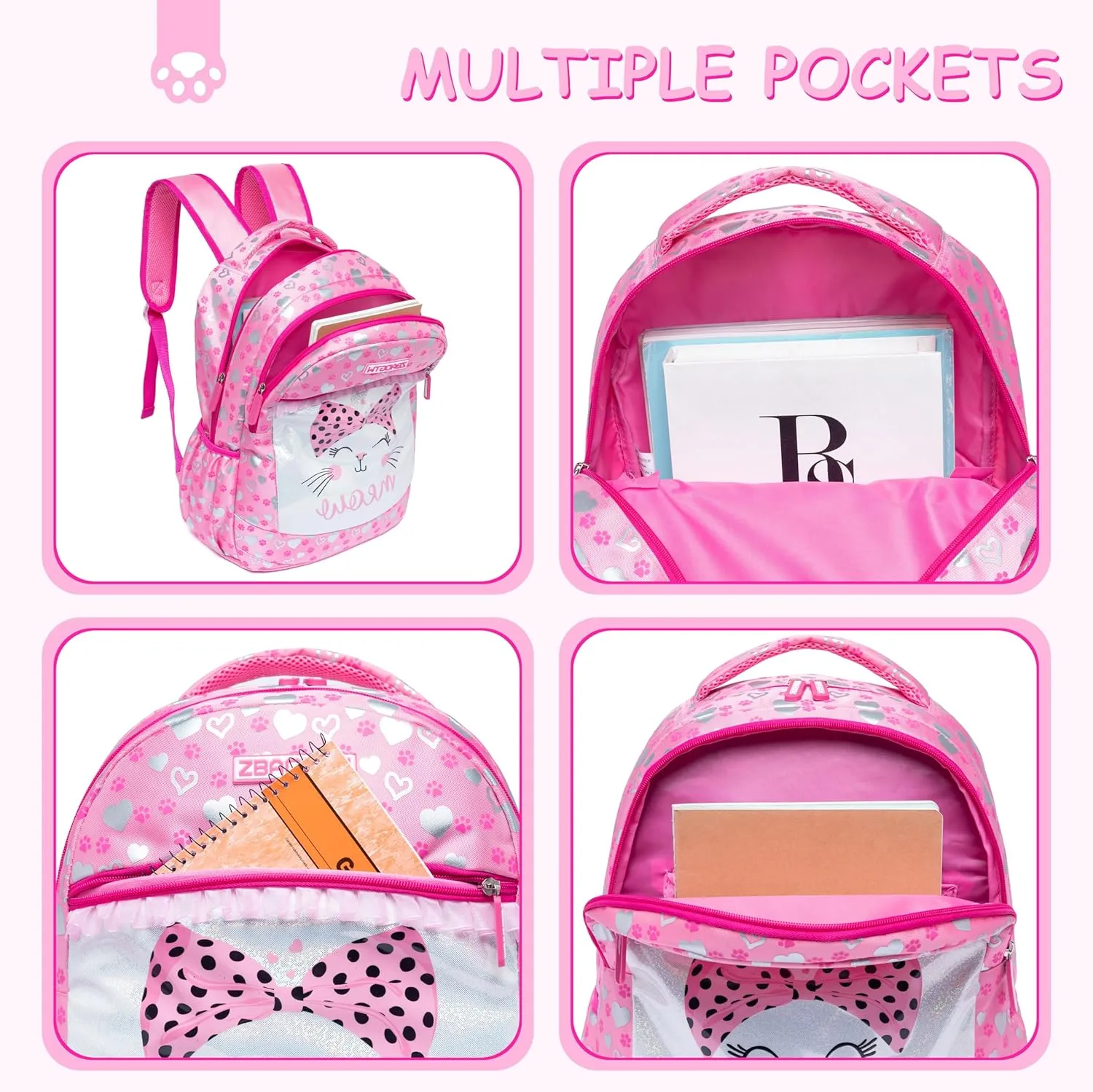 Backpacks for Girls Backpack Kids Travel Backpack School Bags for Girls Backpacks Ages 8-10 Bookbag