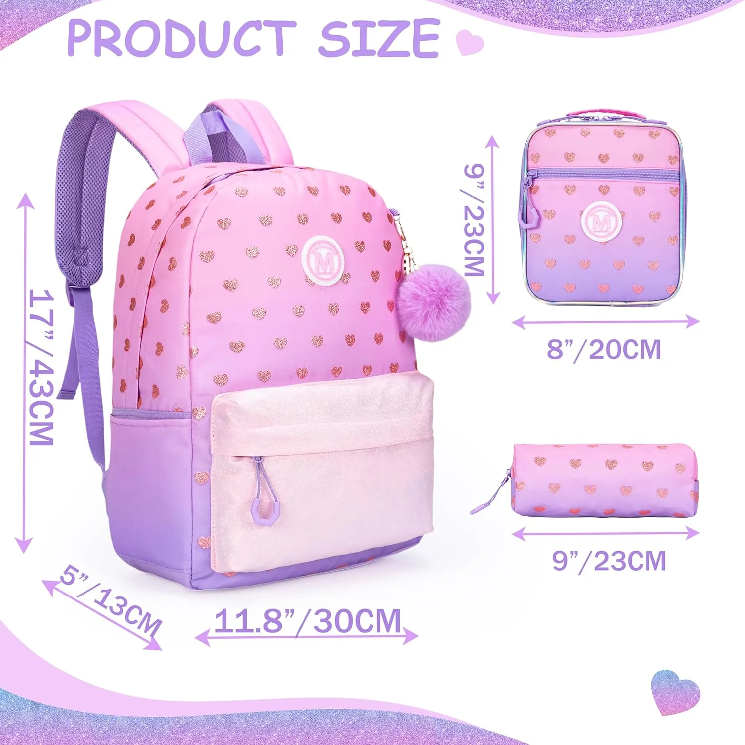 Backpacks for Girls Backpack Kids Travel Backpack School Bags for Girls Backpacks Ages 8-10 Bookbag