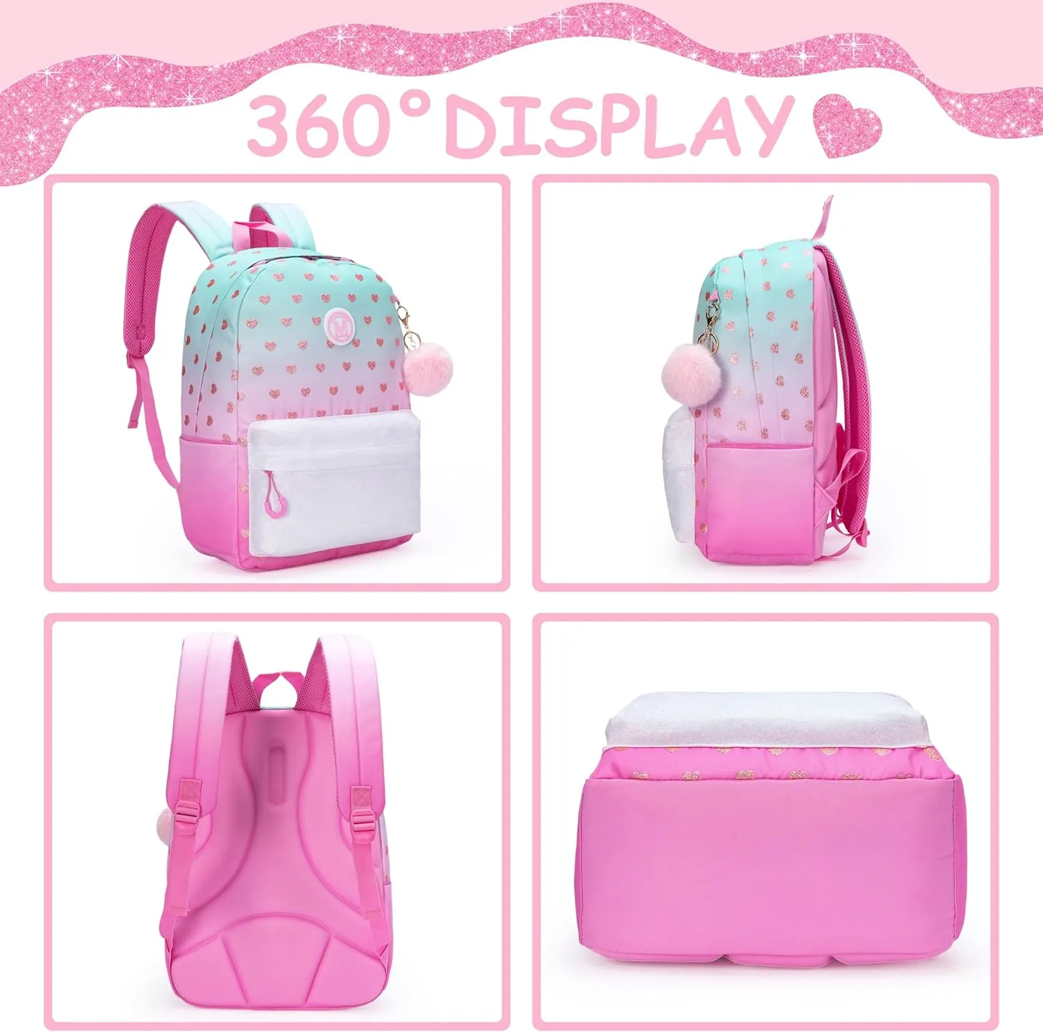 Backpacks for Girls Backpack Kids Travel Backpack School Bags for Girls Backpacks Ages 8-10 Bookbag
