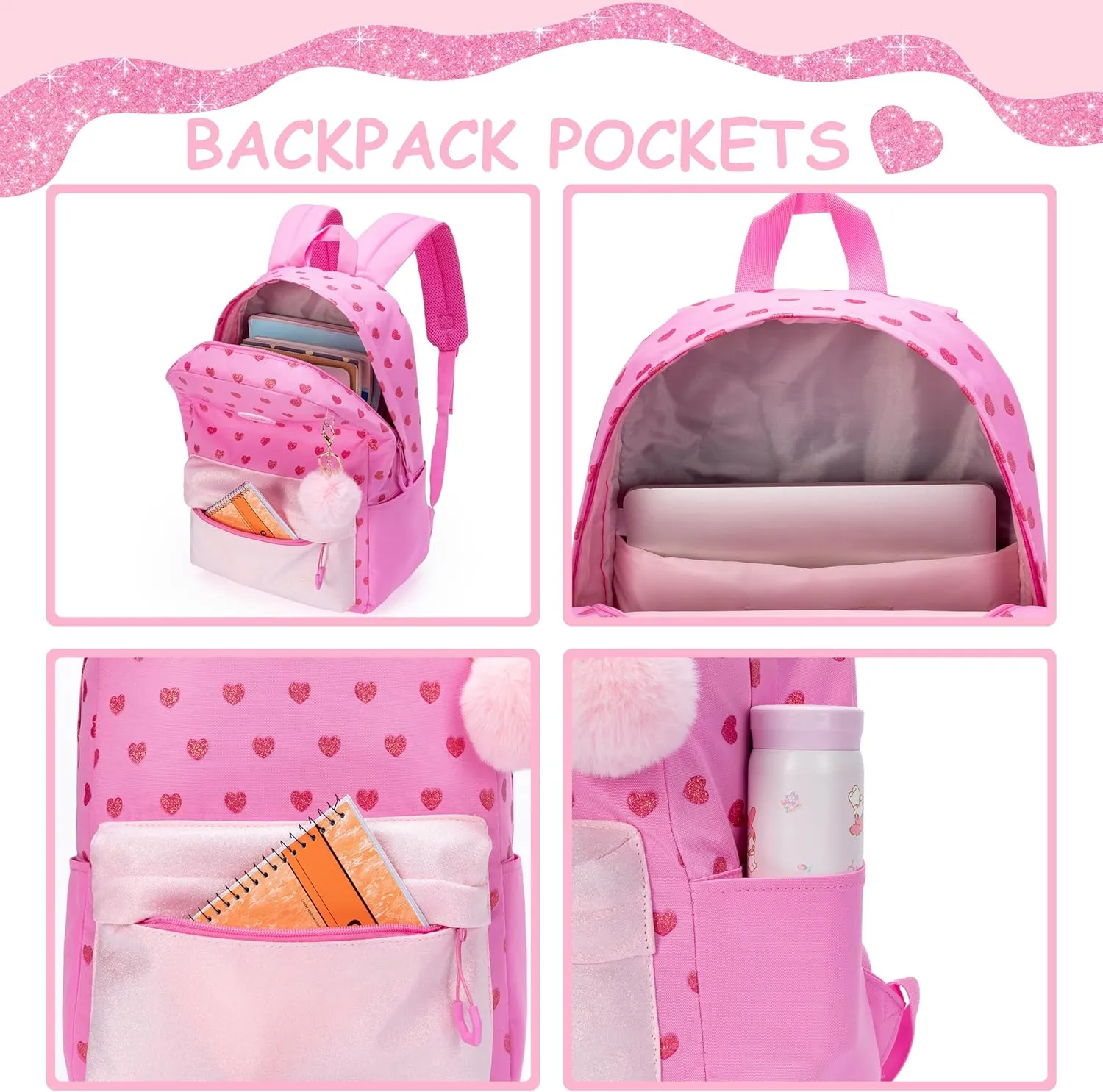 Backpacks for Girls Backpack Kids Travel Backpack School Bags for Girls Backpacks Ages 8-10 Bookbag