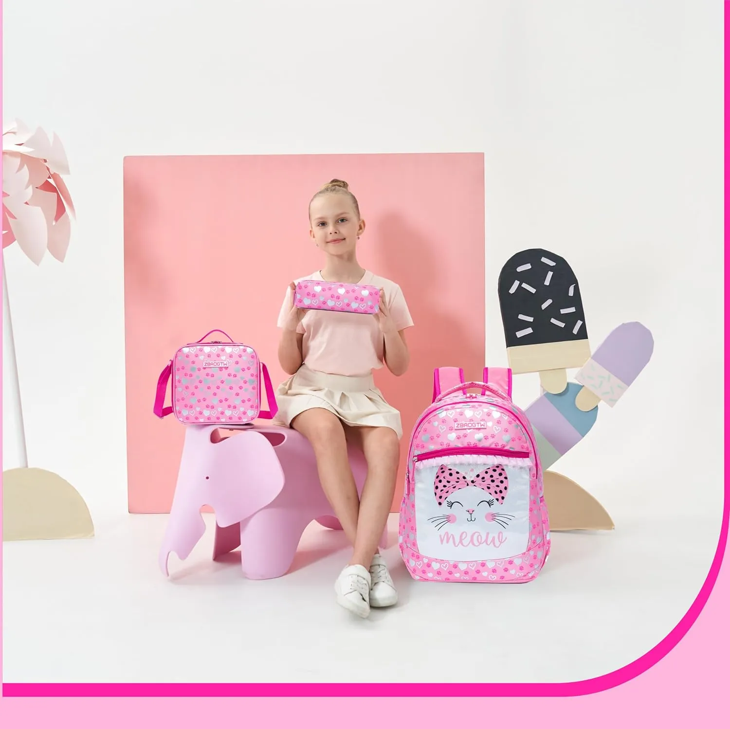 Backpacks for Girls Backpack Kids Travel Backpack School Bags for Girls Backpacks Ages 8-10 Bookbag