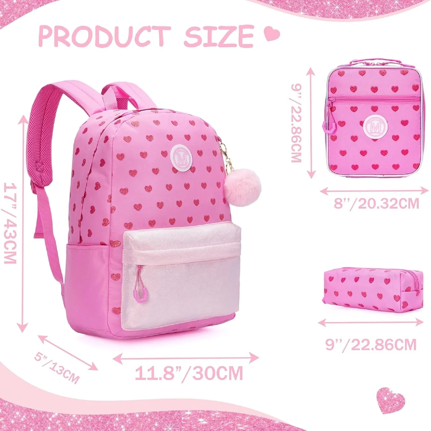 Backpacks for Girls Backpack Kids Travel Backpack School Bags for Girls Backpacks Ages 8-10 Bookbag