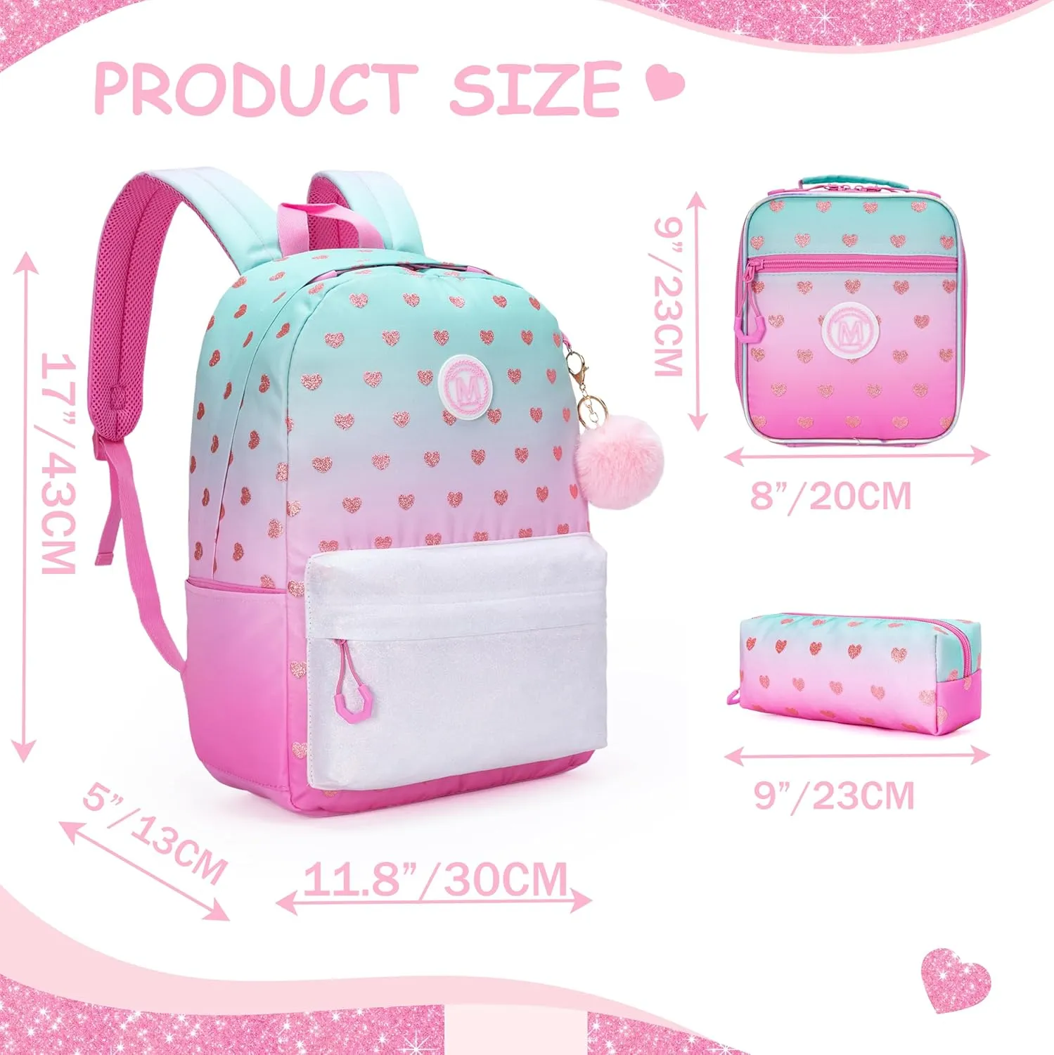 Backpacks for Girls Backpack Kids Travel Backpack School Bags for Girls Backpacks Ages 8-10 Bookbag