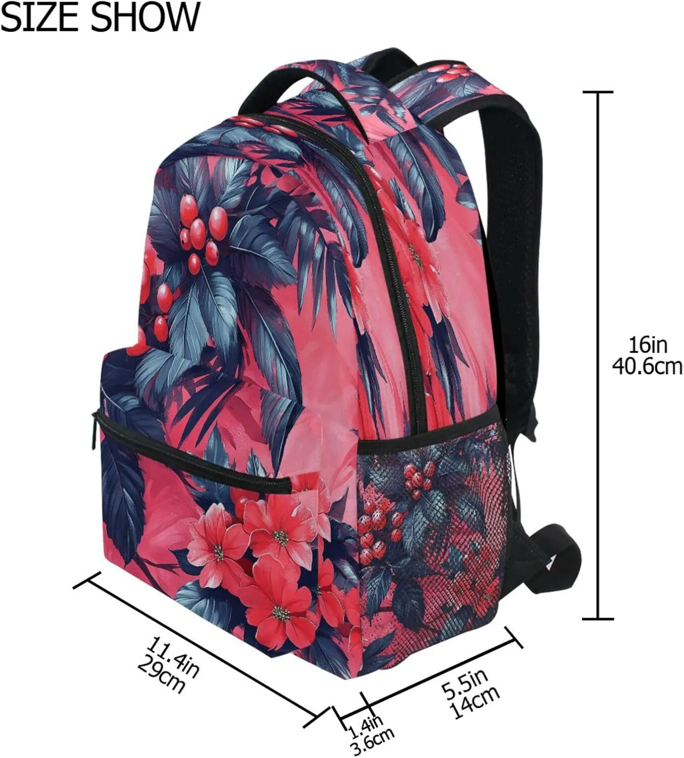 Backpacks for Men Women Fashion Backpack with Chest Strap Gift Men & Women Konjac Jungle Style