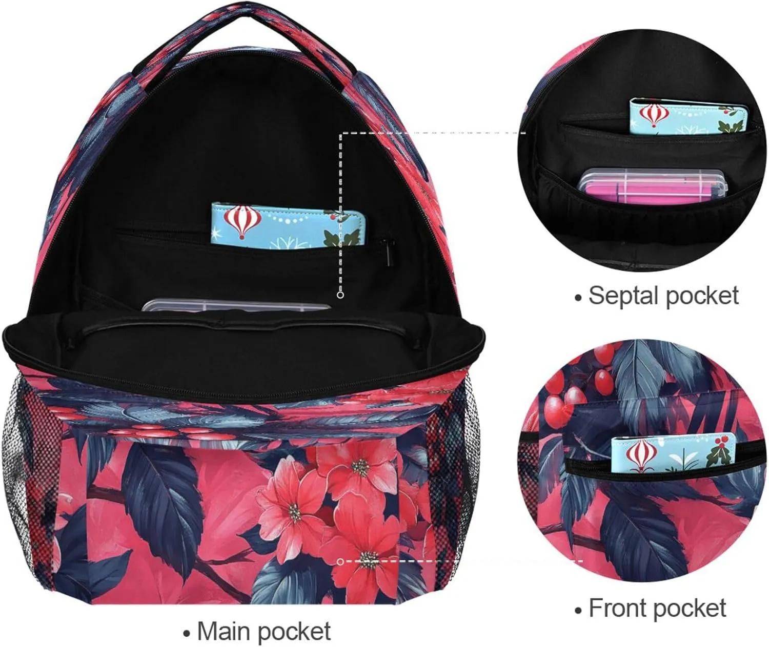 Backpacks for Men Women Fashion Backpack with Chest Strap Gift Men & Women Konjac Jungle Style