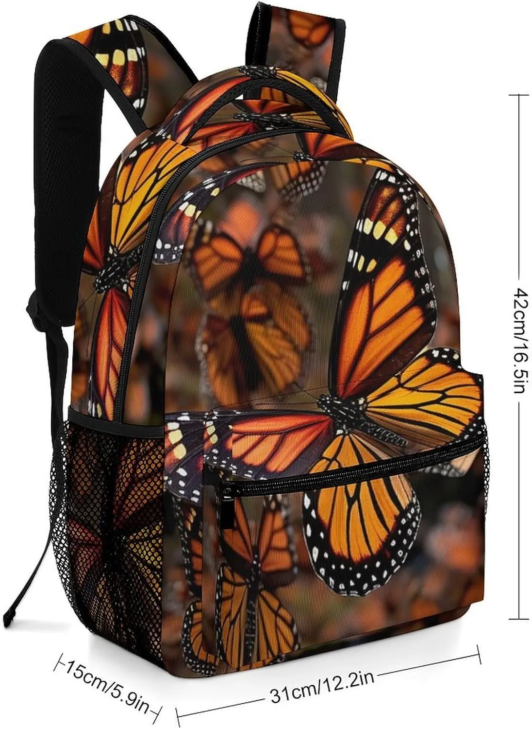 Backpacks Monarch Butterflies Travel Bag Laptop Backpack Casual Daypack for Weekender Business Hiking