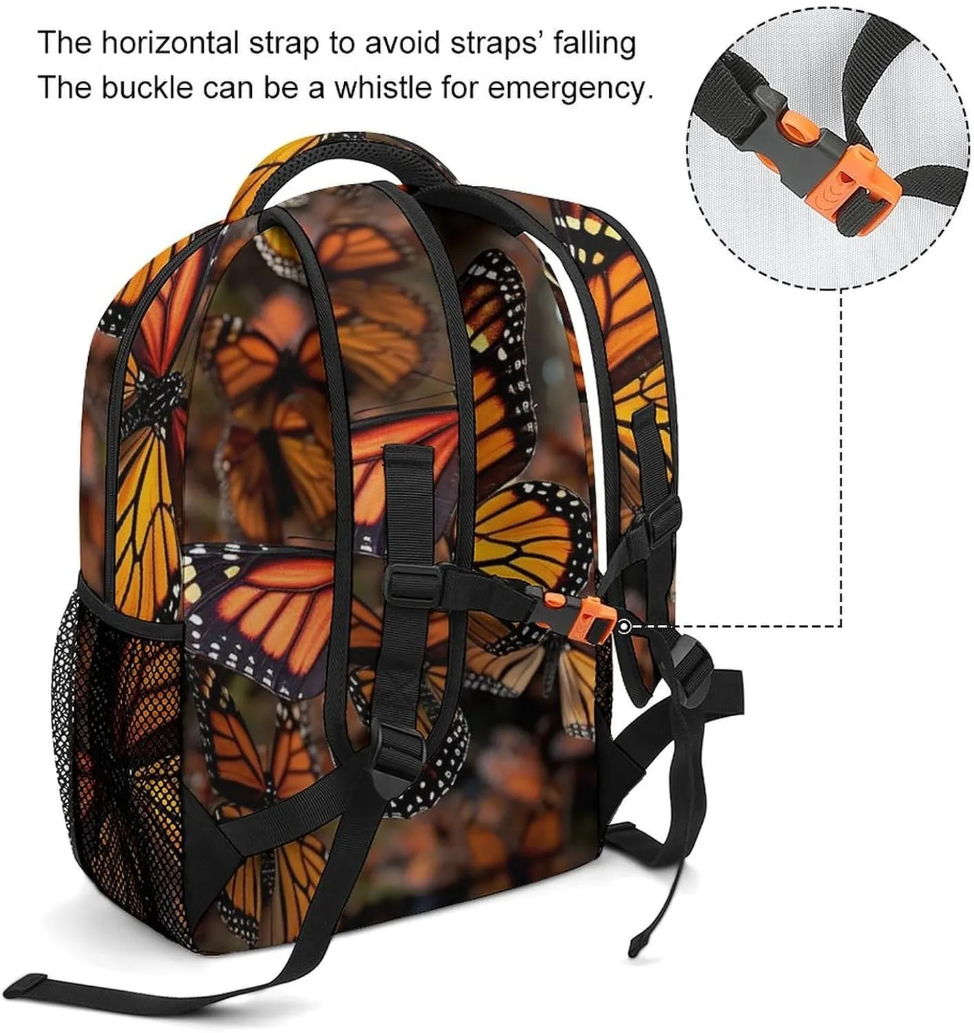 Backpacks Monarch Butterflies Travel Bag Laptop Backpack Casual Daypack for Weekender Business Hiking