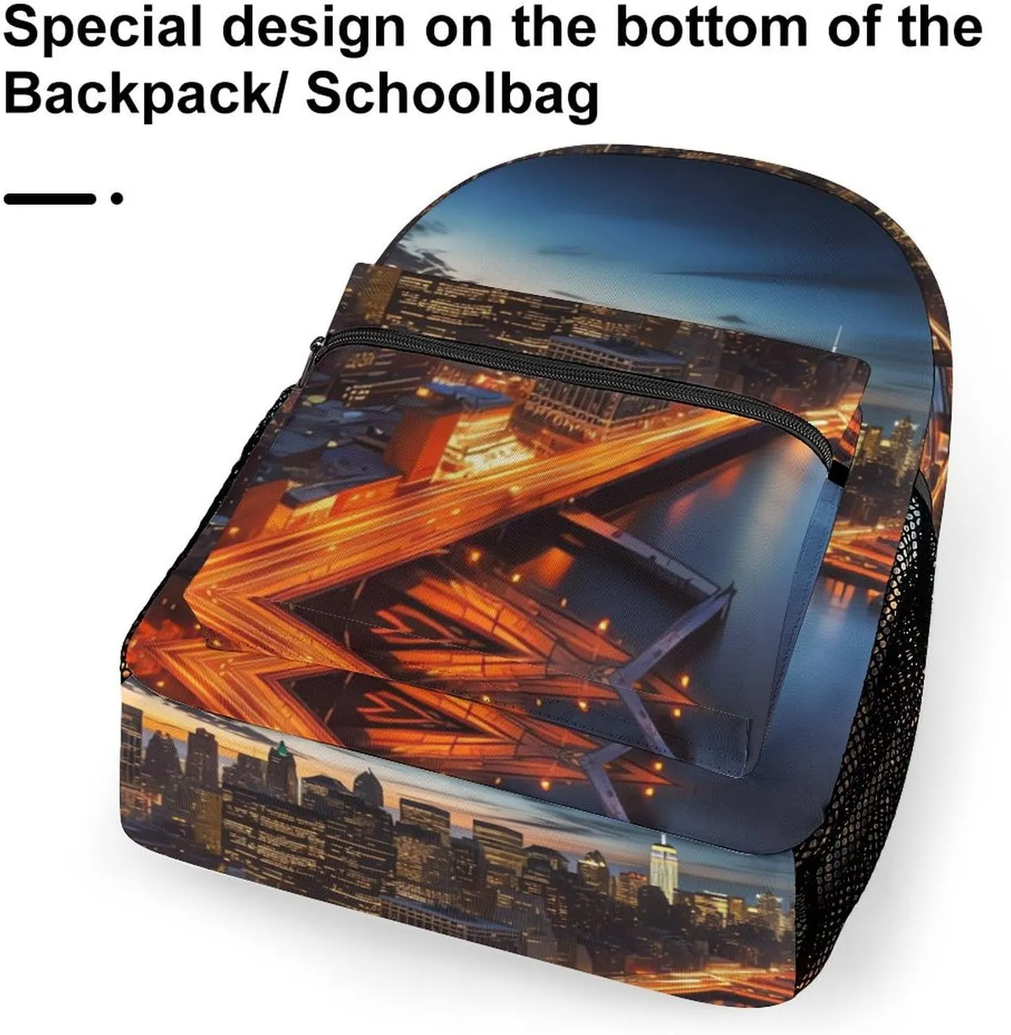 Backpacks New York City Scenery Travel Bag Laptop Backpack Casual Daypack for Weekender Business Hiking