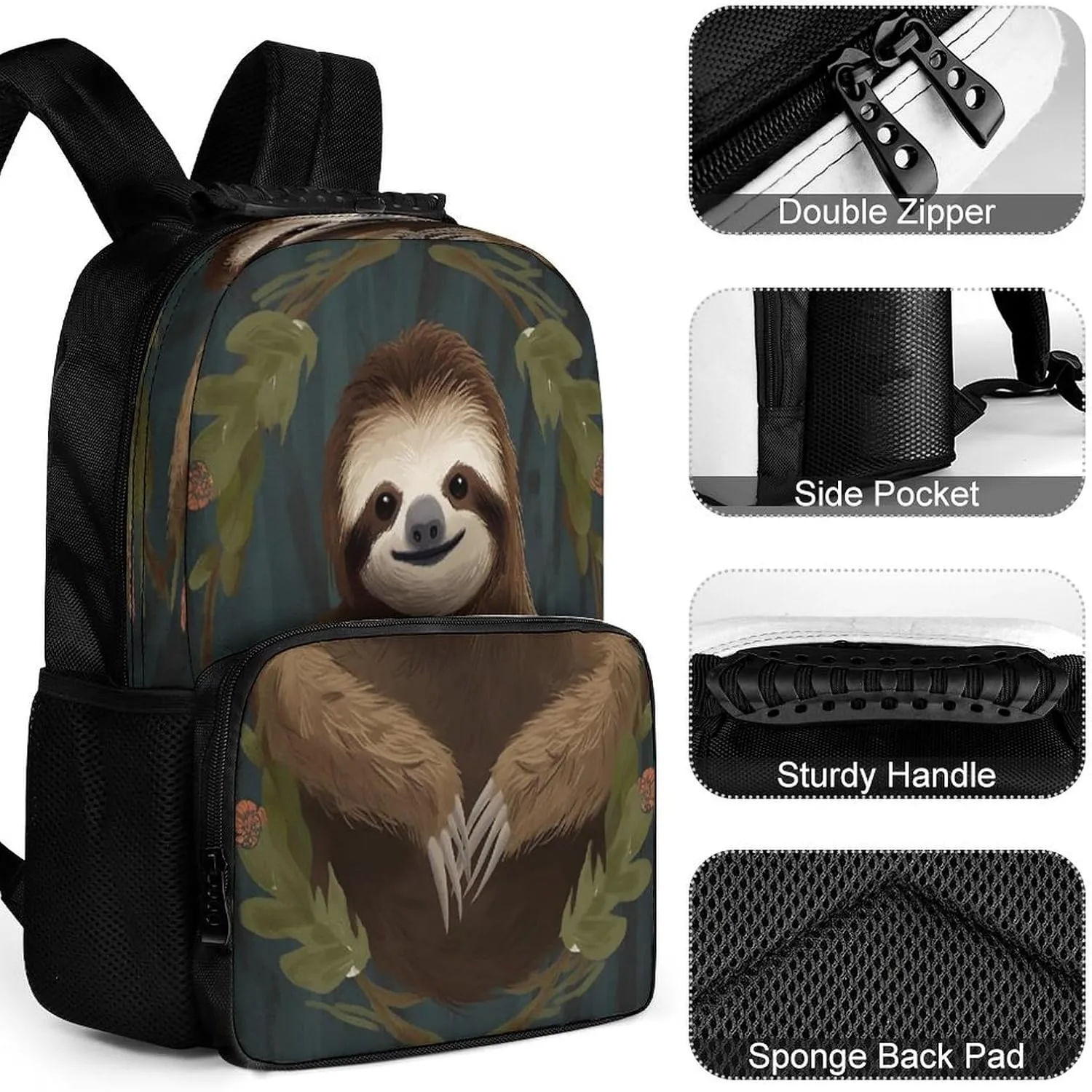 Backpacks Sloth Travel Bag Business Work Laptop Backpack, 40x28x16cm