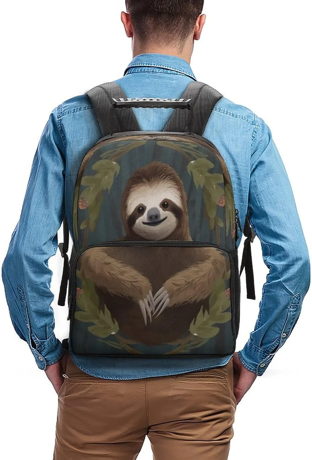 Backpacks Sloth Travel Bag Business Work Laptop Backpack, 40x28x16cm