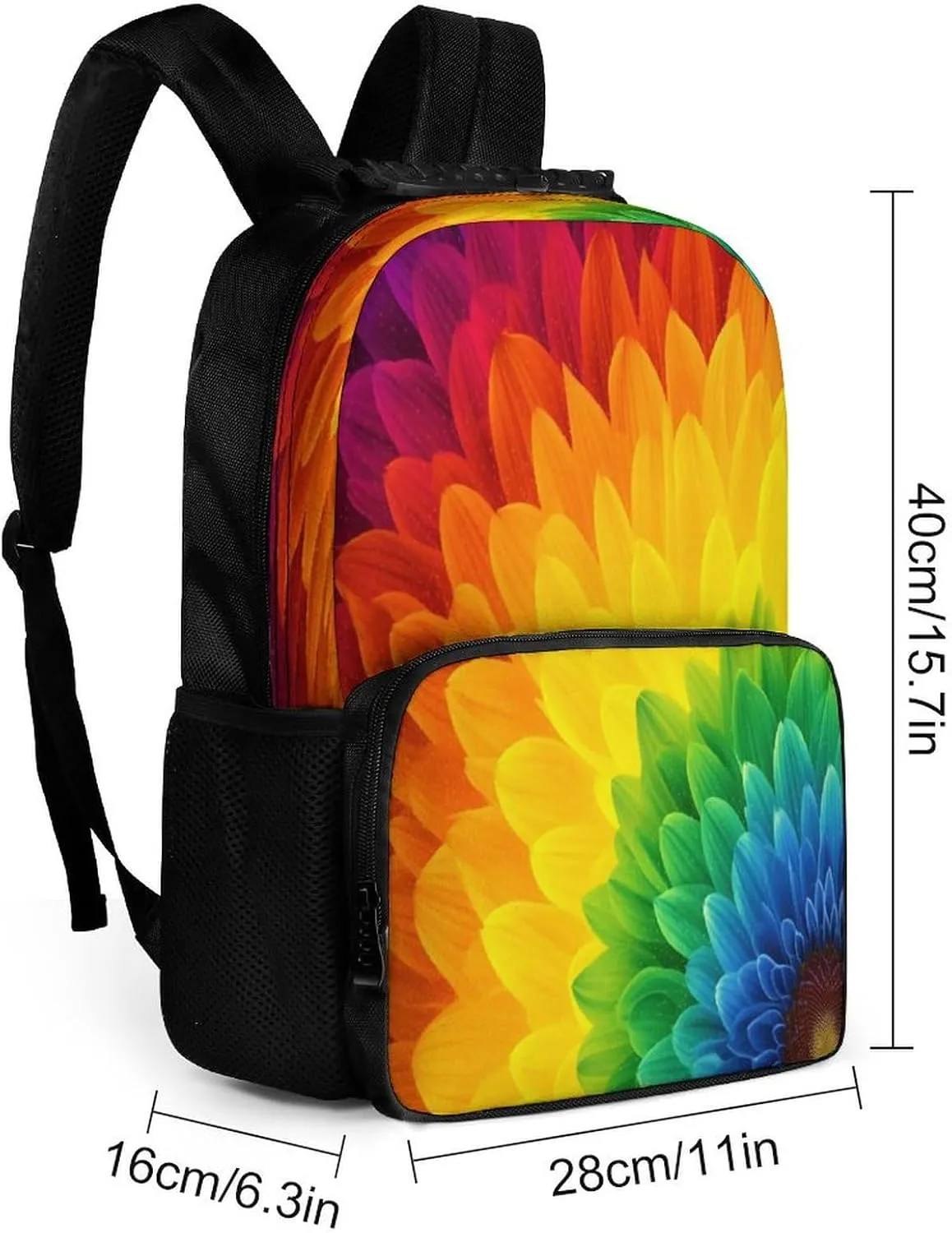 Backpacks Sunflower Rainbow Travel Bag Business Work Laptop Backpack