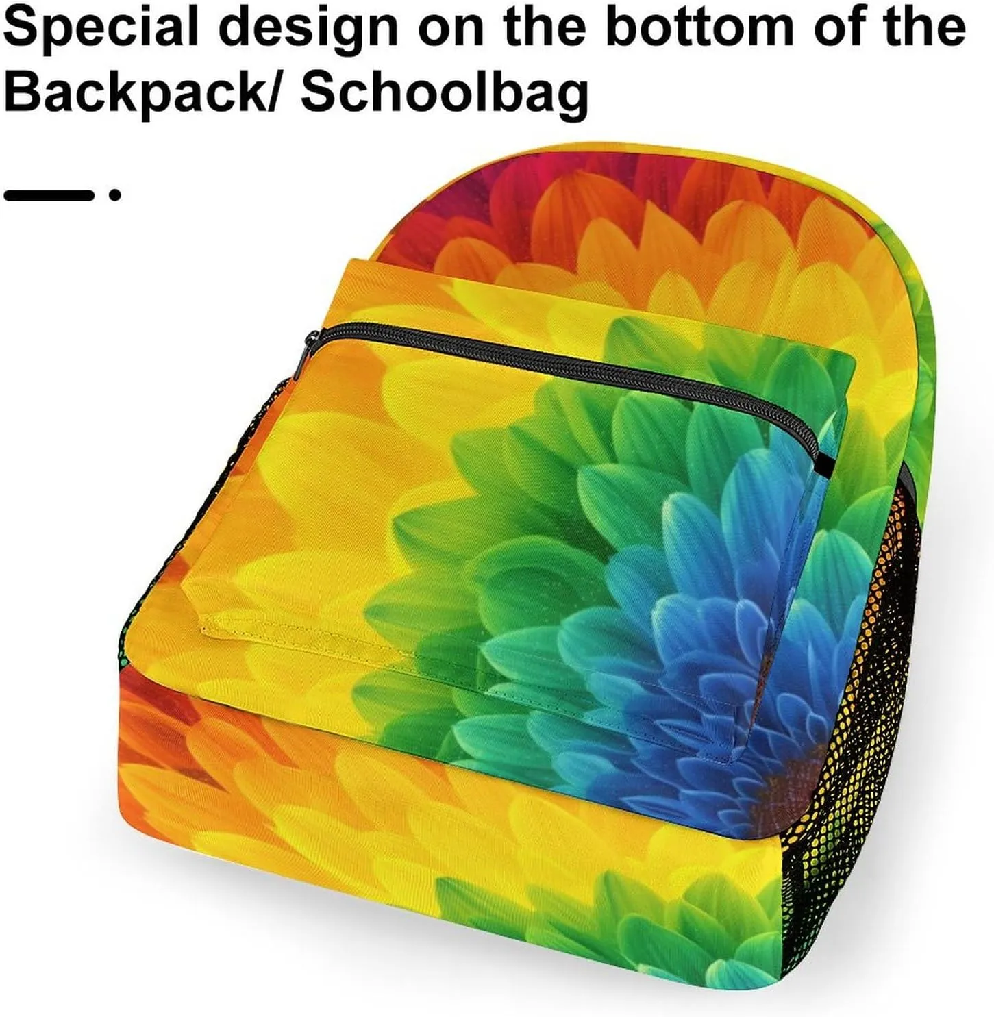 Backpacks Sunflower Rainbow Travel Bag Laptop Backpack Casual Daypack for Weekender Business Hiking