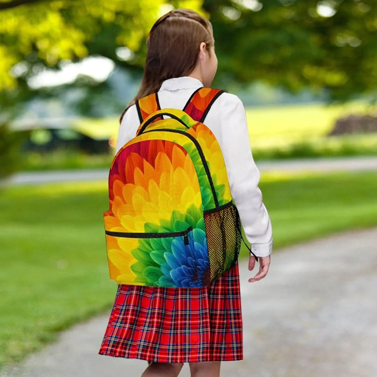 Backpacks Sunflower Rainbow Travel Bag Laptop Backpack Casual Daypack for Weekender Business Hiking