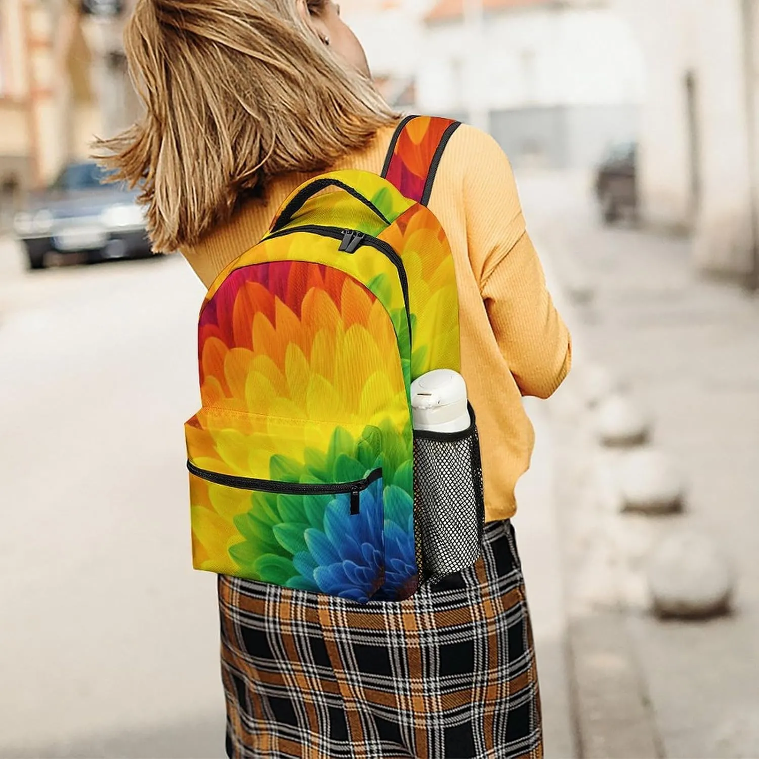 Backpacks Sunflower Rainbow Travel Bag Laptop Backpack Casual Daypack for Weekender Business Hiking