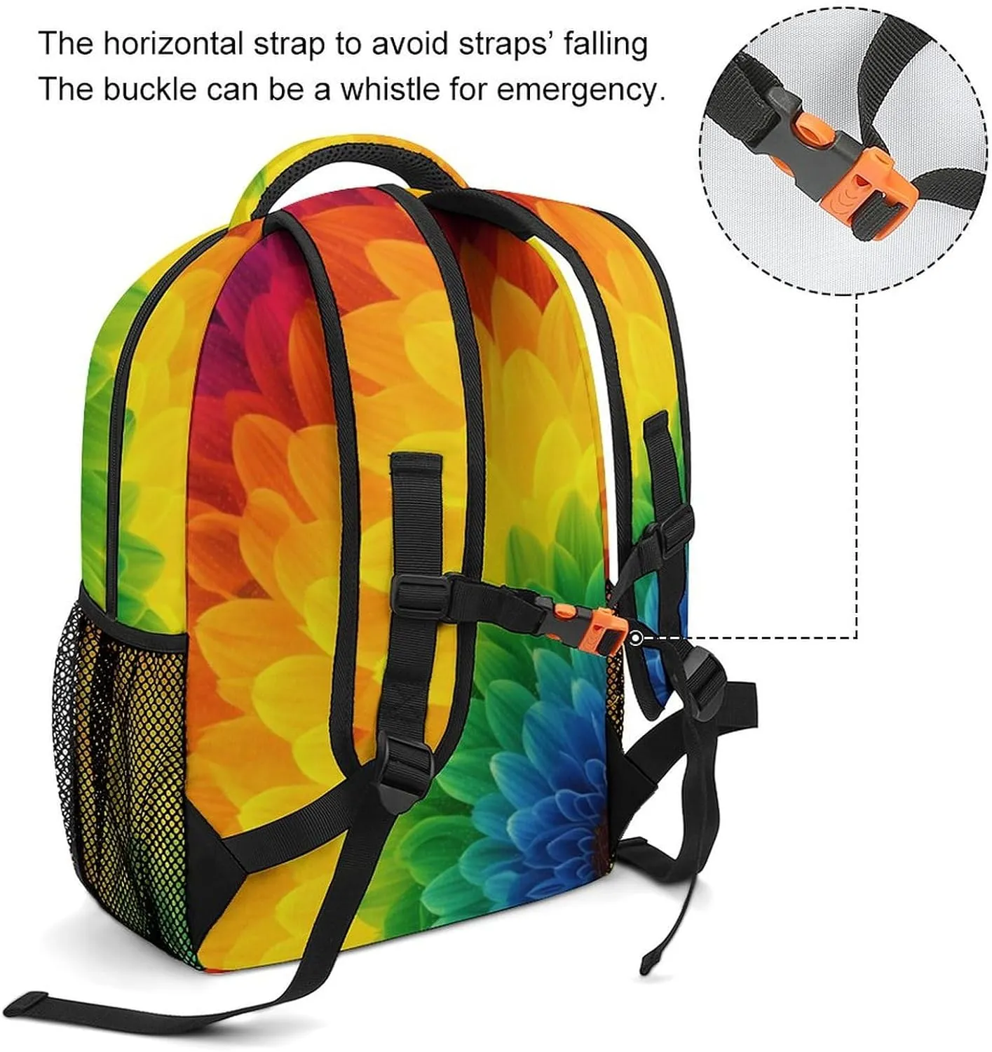 Backpacks Sunflower Rainbow Travel Bag Laptop Backpack Casual Daypack for Weekender Business Hiking