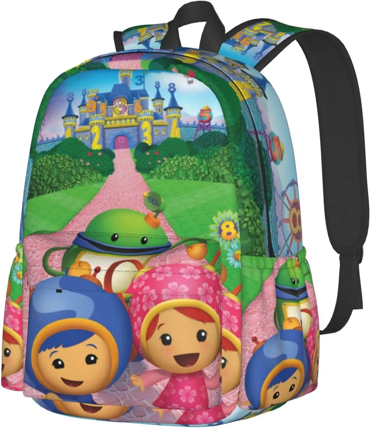 Backpacks Team Anime Umizoomi Adjustable Laptop Backpack Double Shoulder Bag for Women Men Climbing Shopping Work