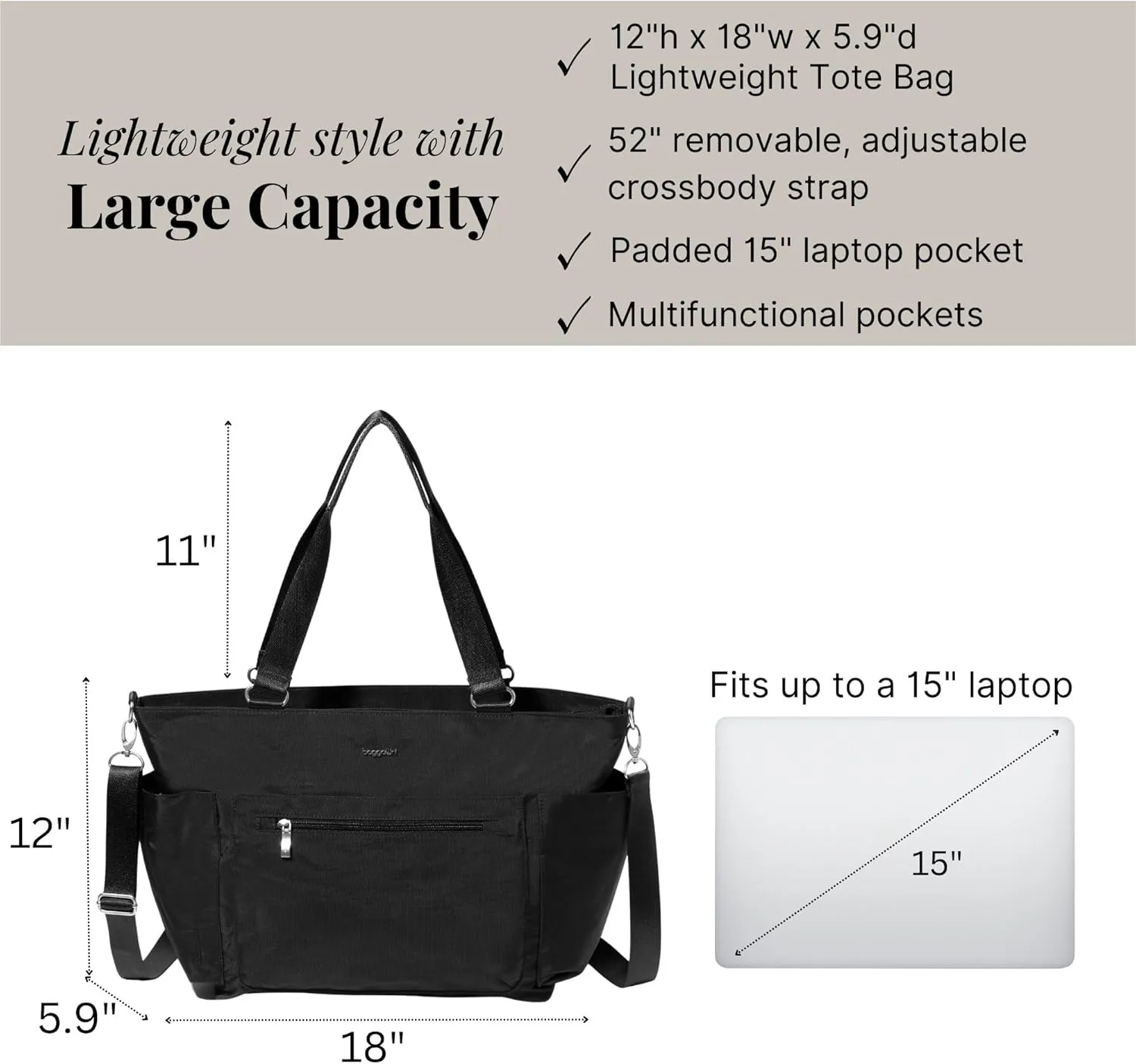 Baggallini Modern Avenue Tote