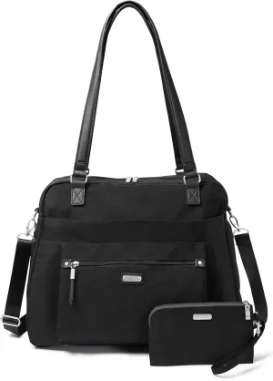 Baggallini Overnight Expandable Laptop Tote - Lightweight Travel Bag for Women