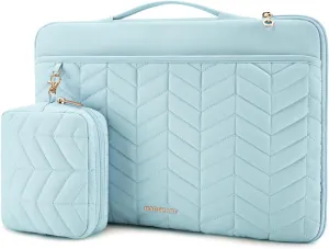 BAGSMART 15-16 inch Puffy Padded Laptop Case, Computer Sleeve Fitted with MacBook Air 15.6 inch, MacBook Pro 16 inch, Dell, HP