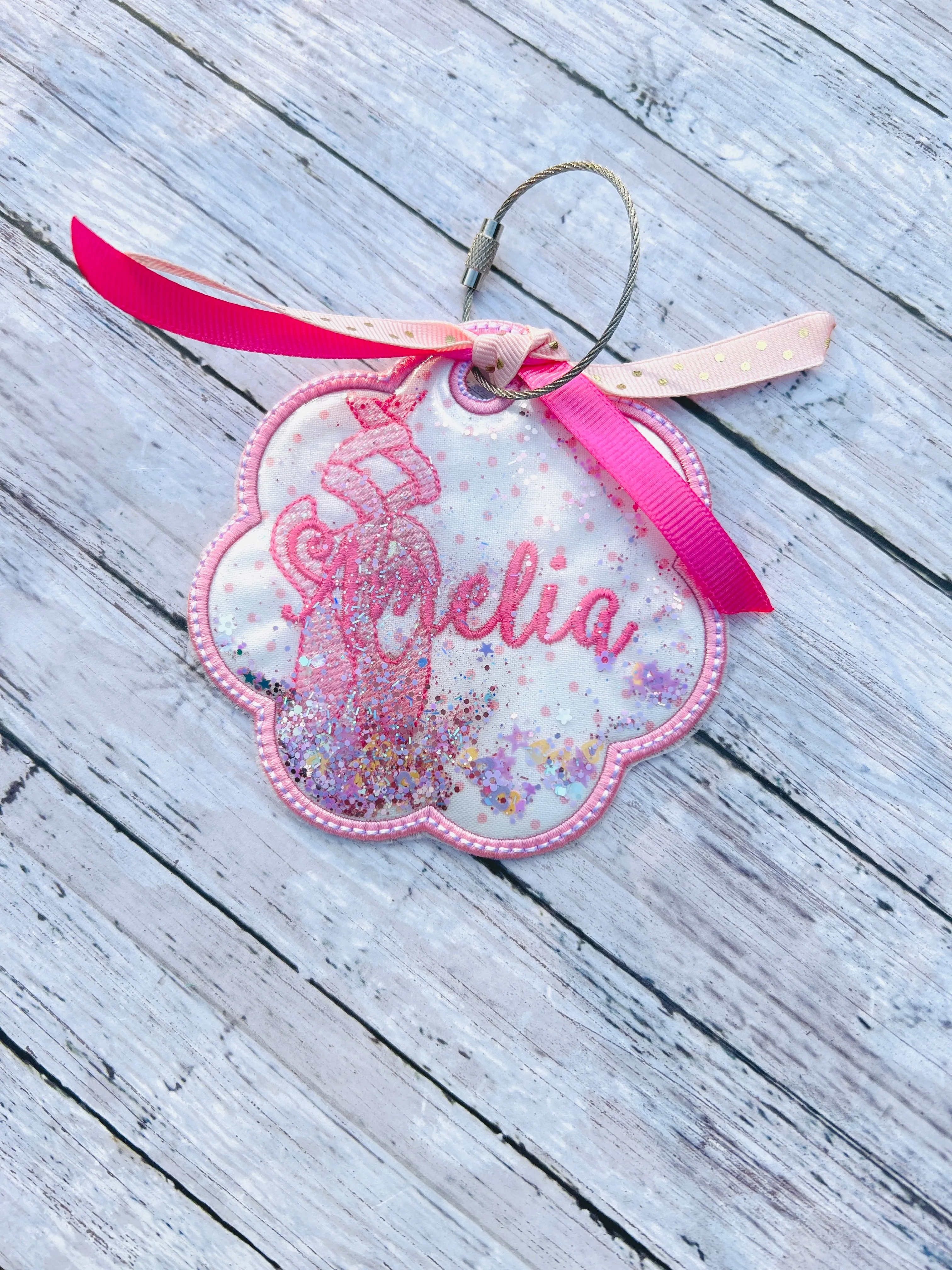 Ballet Shoes Bag Tag Shaker