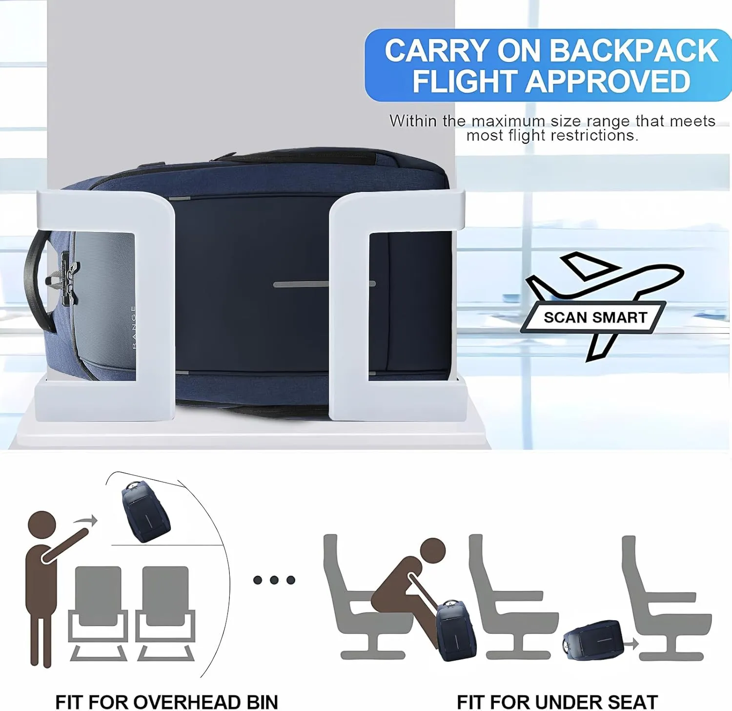 BANGE Backpack for Men, Laptop Backpack for 15.6 Inch Notebook,Lightweight Work Backpacks for Men, Daily Work Backpack for Men and Women…