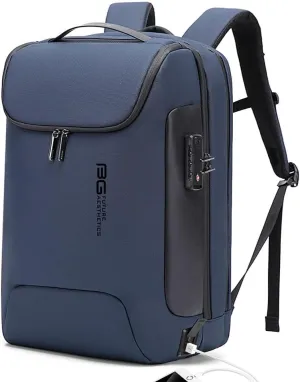 BANGE Mens Business Backpack for Work, Computer Backpacks for Laptops for 17.3 Inch, Men's Backpack with Lock Anti Theft, Backpack for Traveling with USB charging Port