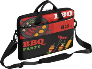 Basketball Texture Laptop Shoulder Messenger Bag Waterproof Laptop Briefcase Handle Padded Strap