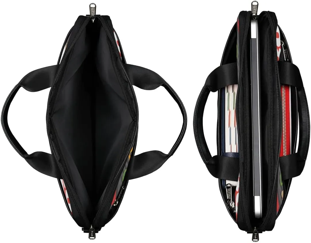 Basketball Texture Laptop Shoulder Messenger Bag Waterproof Laptop Briefcase Handle Padded Strap
