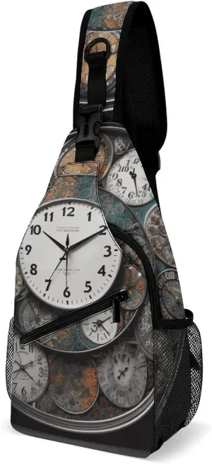 Beach Sunrise Crossbody Sling Bag, Travel Backpack, Hiking Sling Bags, Chest Bag, Shoulder Bags, Daypack