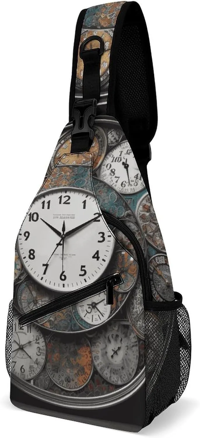 Beach Sunrise Crossbody Sling Bag, Travel Backpack, Hiking Sling Bags, Chest Bag, Shoulder Bags, Daypack