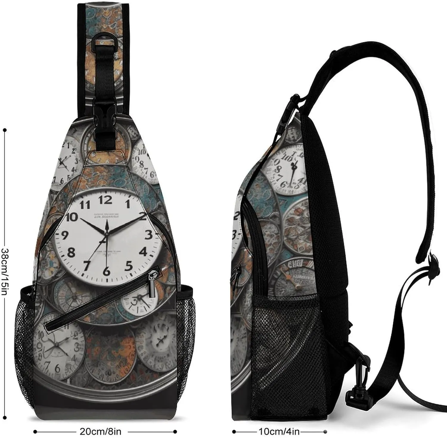 Beach Sunrise Crossbody Sling Bag, Travel Backpack, Hiking Sling Bags, Chest Bag, Shoulder Bags, Daypack