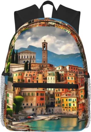beautiful Italy print Lightweight and comfortable backpack Casual Laptop Backpack for Travel Hiking