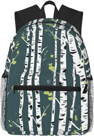 Beauty Birch Tree College Backpacks,Backpacks With Pockets, Lightweight Bookbag For College for Women Men