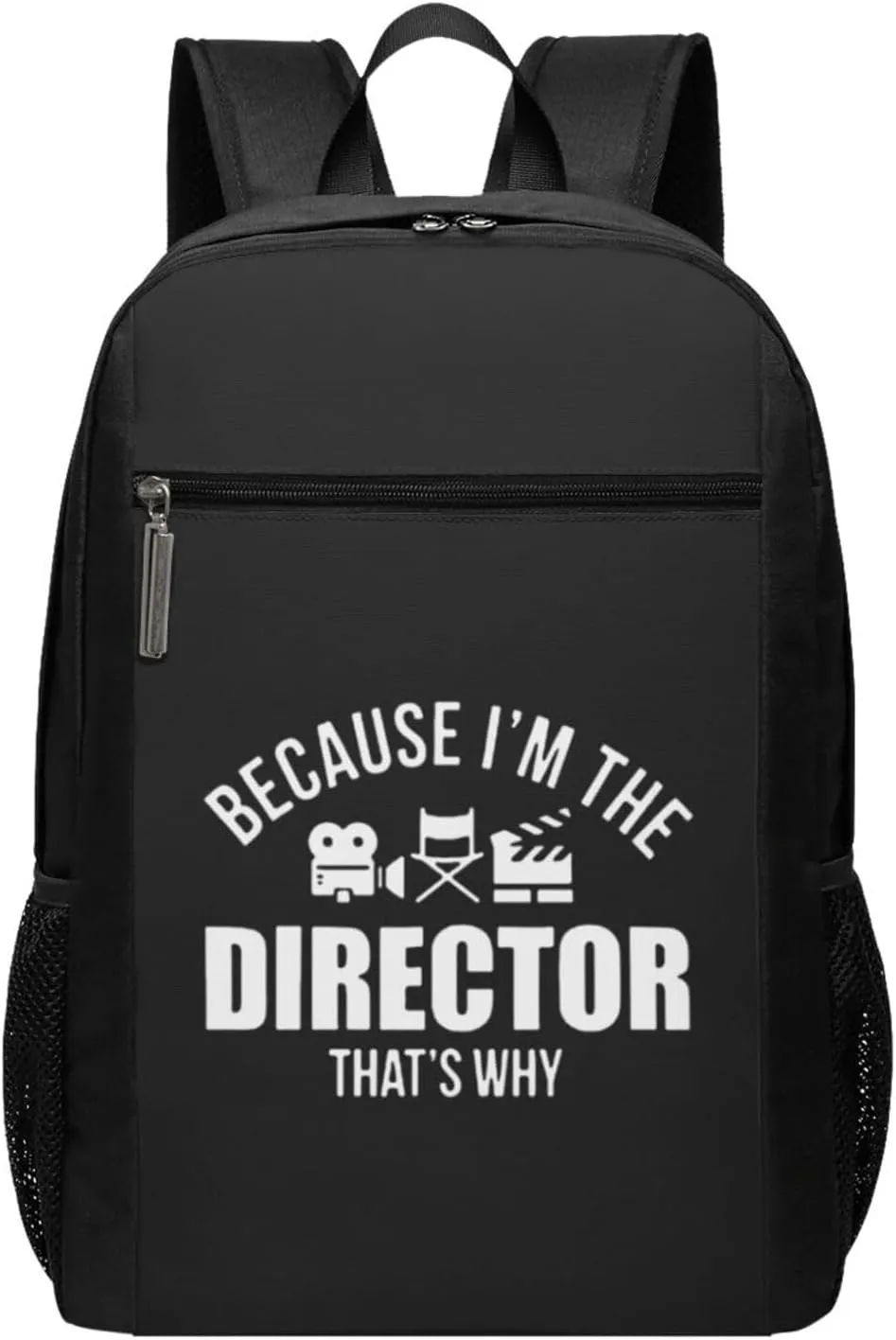 Because I'm The Director Travel Laptop Backpack, Business Anti Theft Slim Sturdy Laptops Backpacks, College Computer Bag Gift for Men & Women Fits 17 Inch Notebook,Black