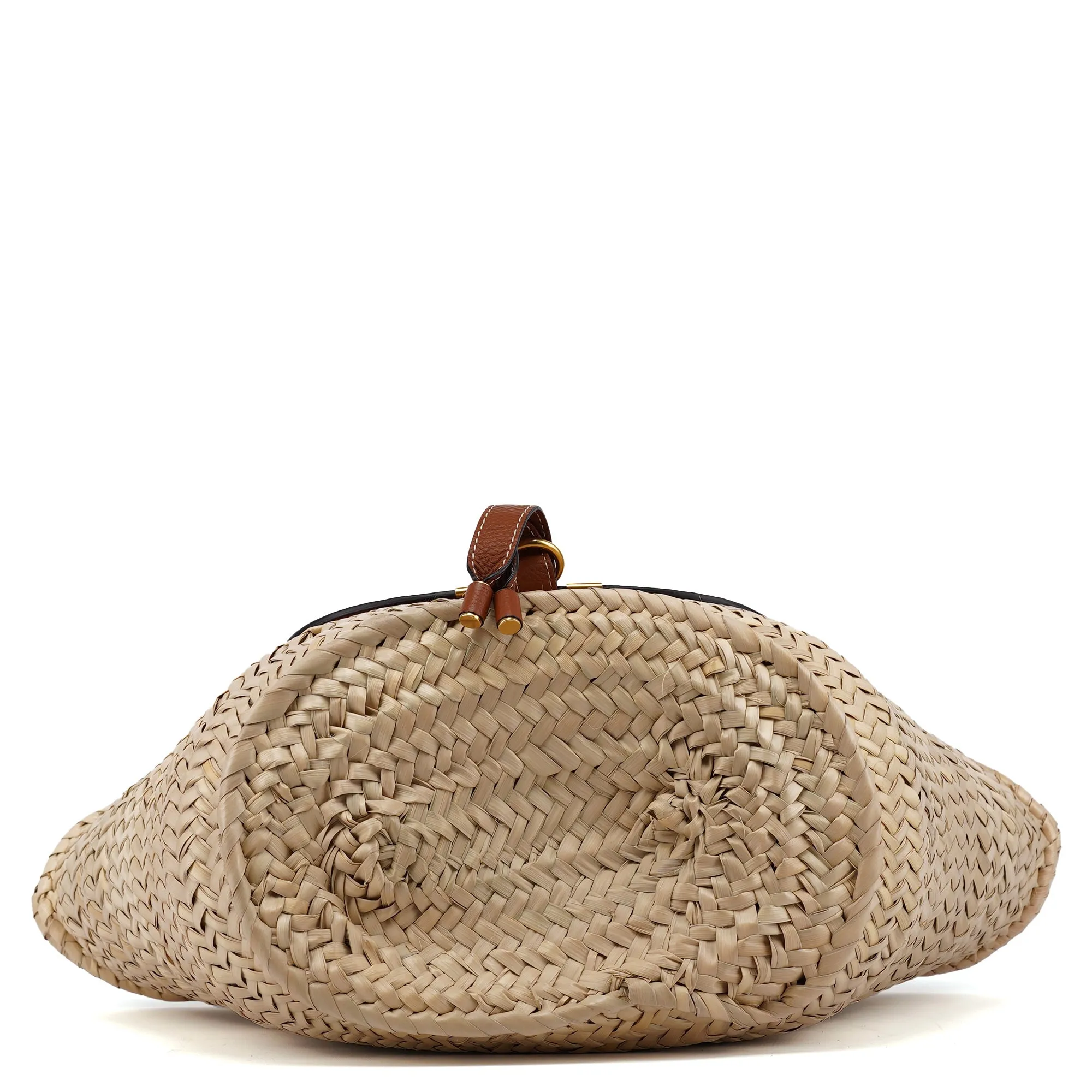 Beige Brown Marcie Basket Bag