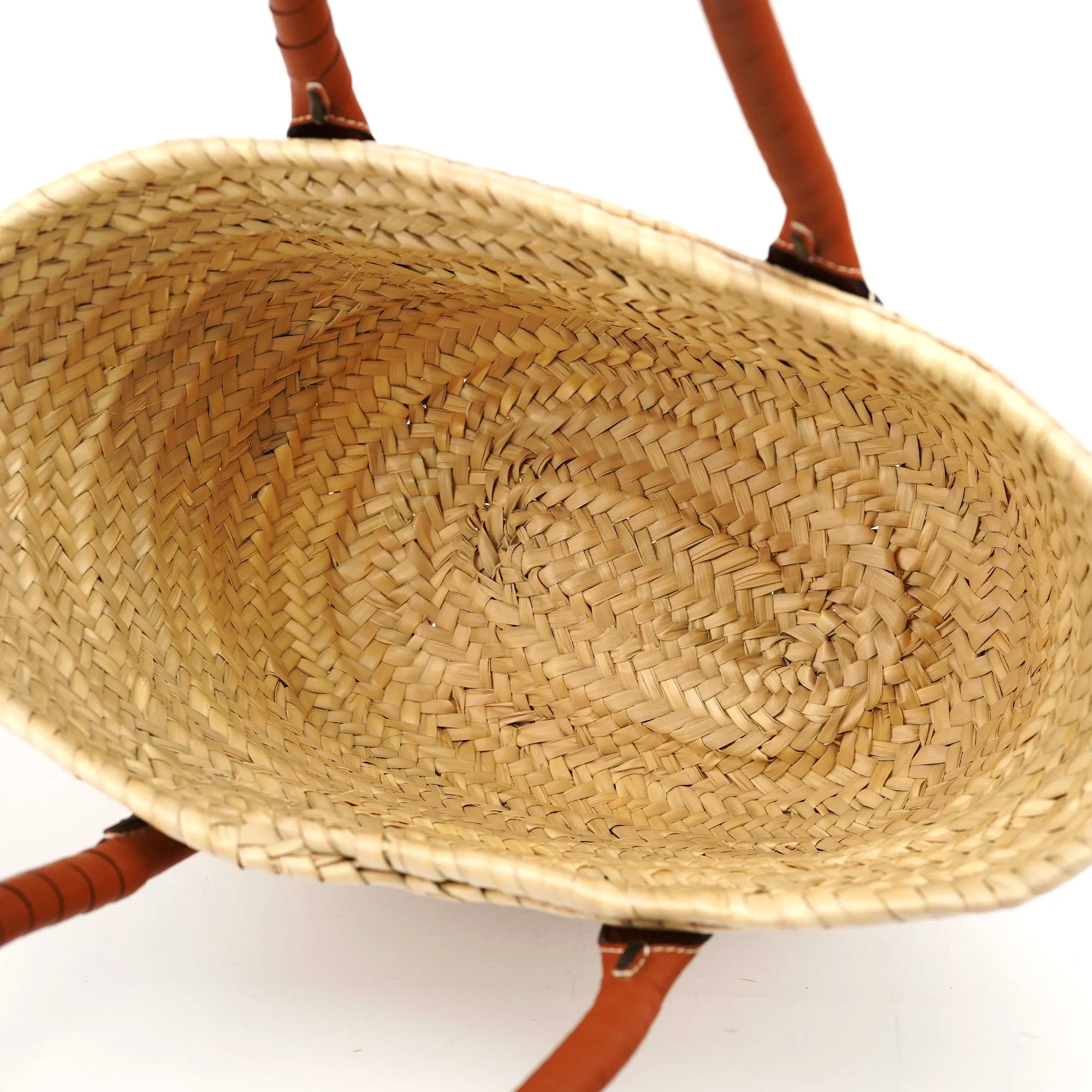 Beige Brown Marcie Basket Bag