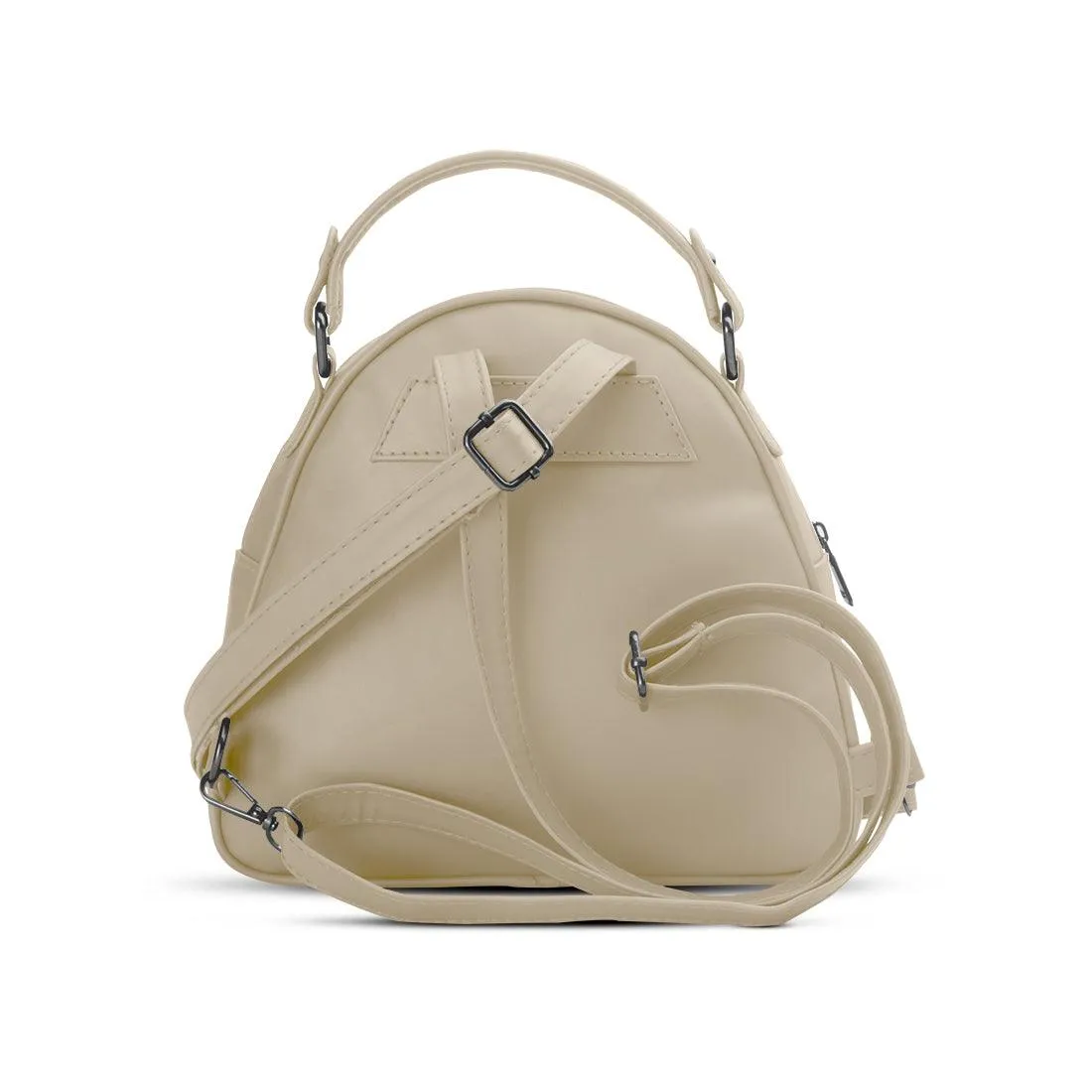 Beige Mini Voyage Backpack Wavy Sky