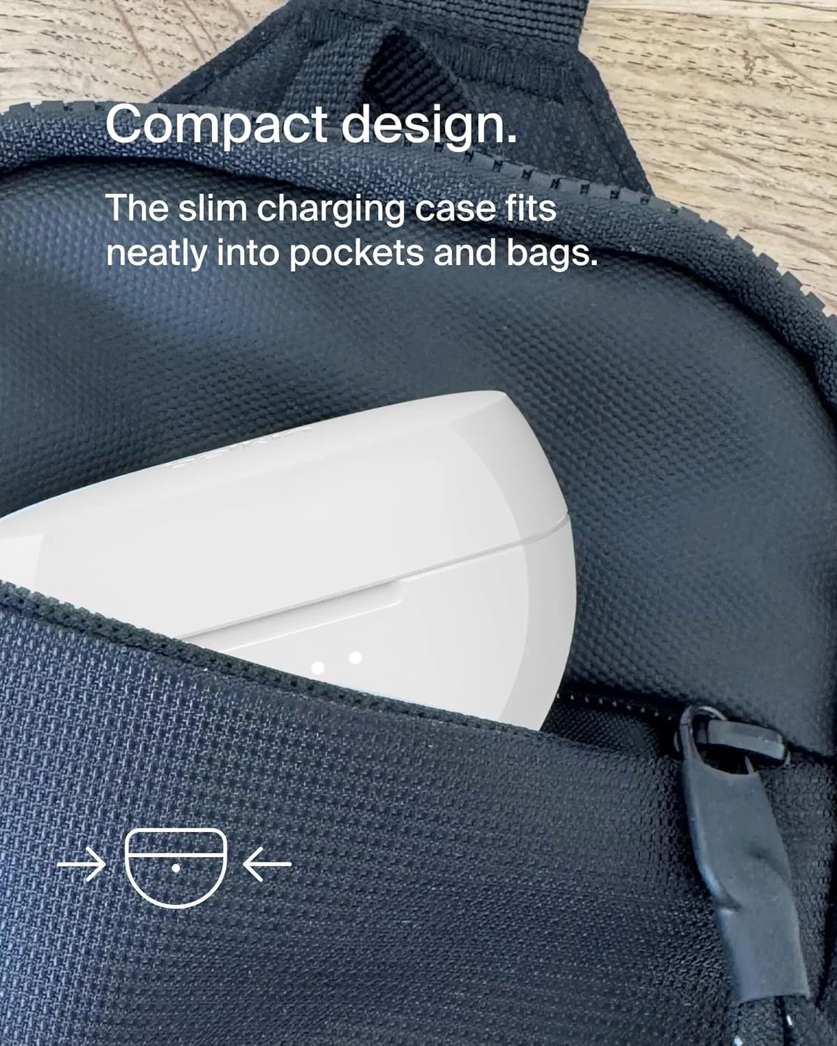 Belkin SoundForm Rhythm True Wireless Earbuds with Built-in Microphone, USB-C Fast Charging, 28H Battery Life, IPX5 Water Resistance - Bluetooth Earbuds for iPhone, iPad, Galaxy, Pixel, & More - White