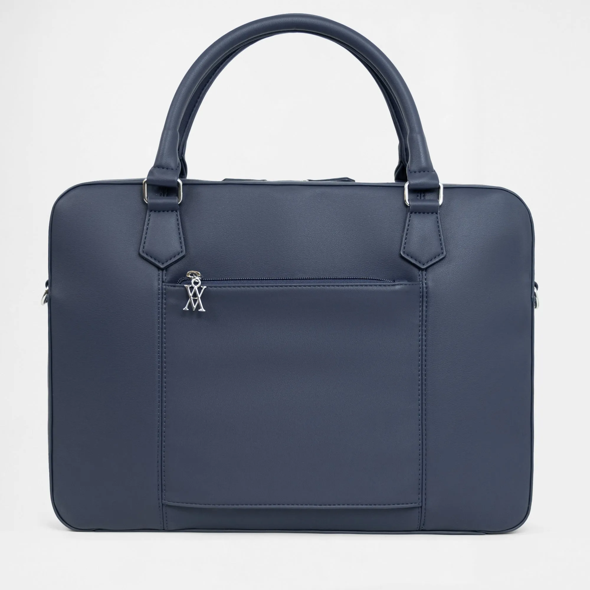 Berlin Compact Laptop Bag - Navy