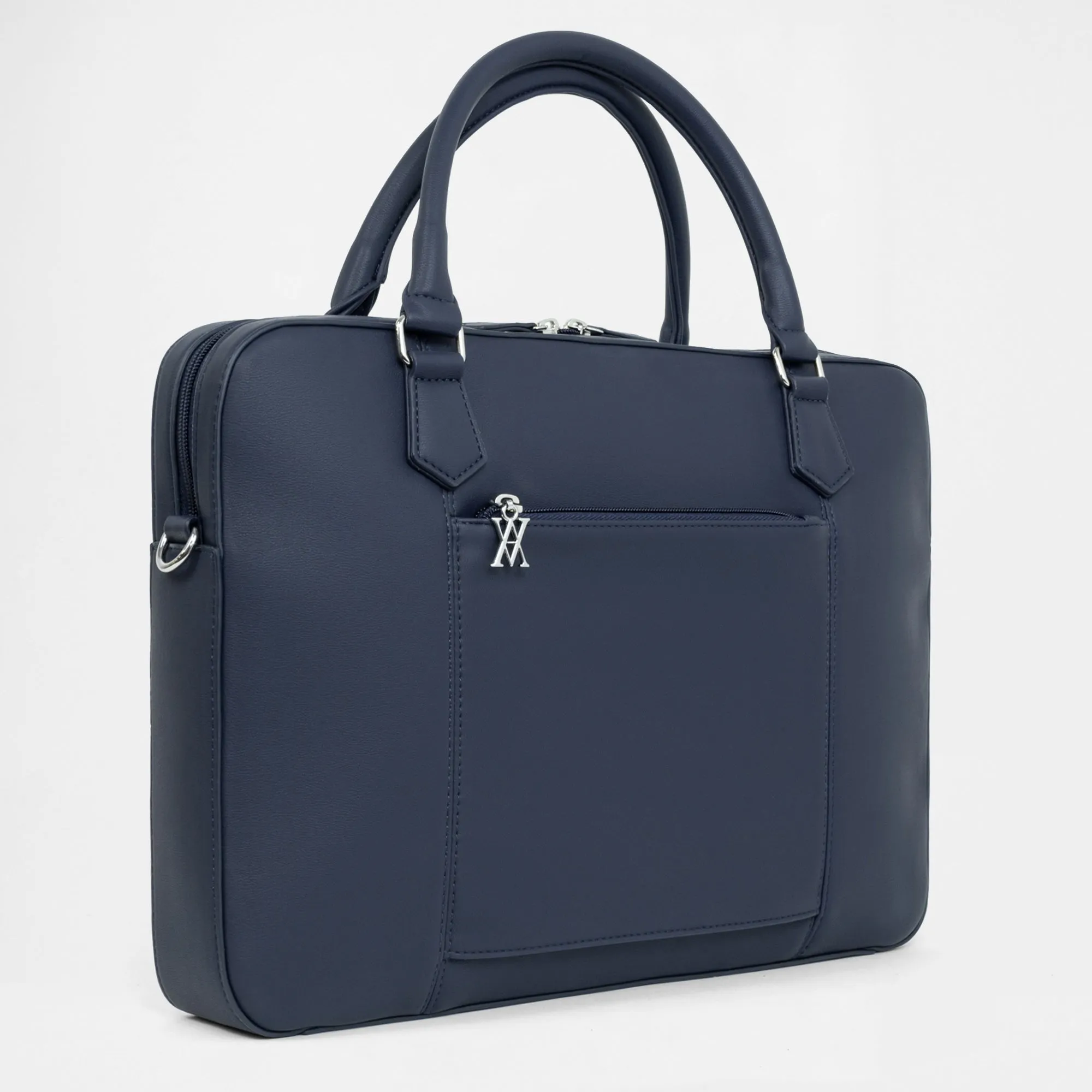 Berlin Compact Laptop Bag - Navy