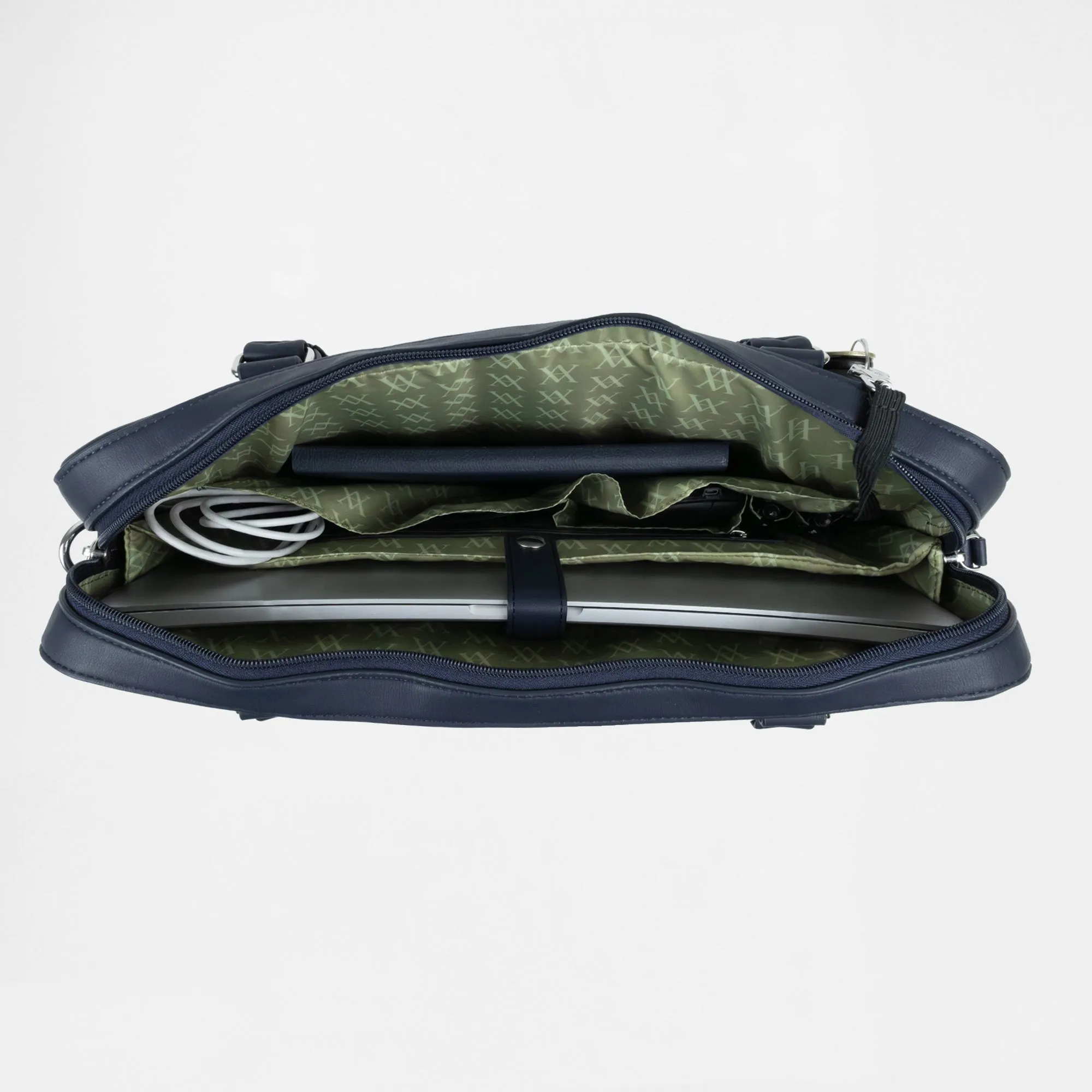 Berlin Compact Laptop Bag - Navy