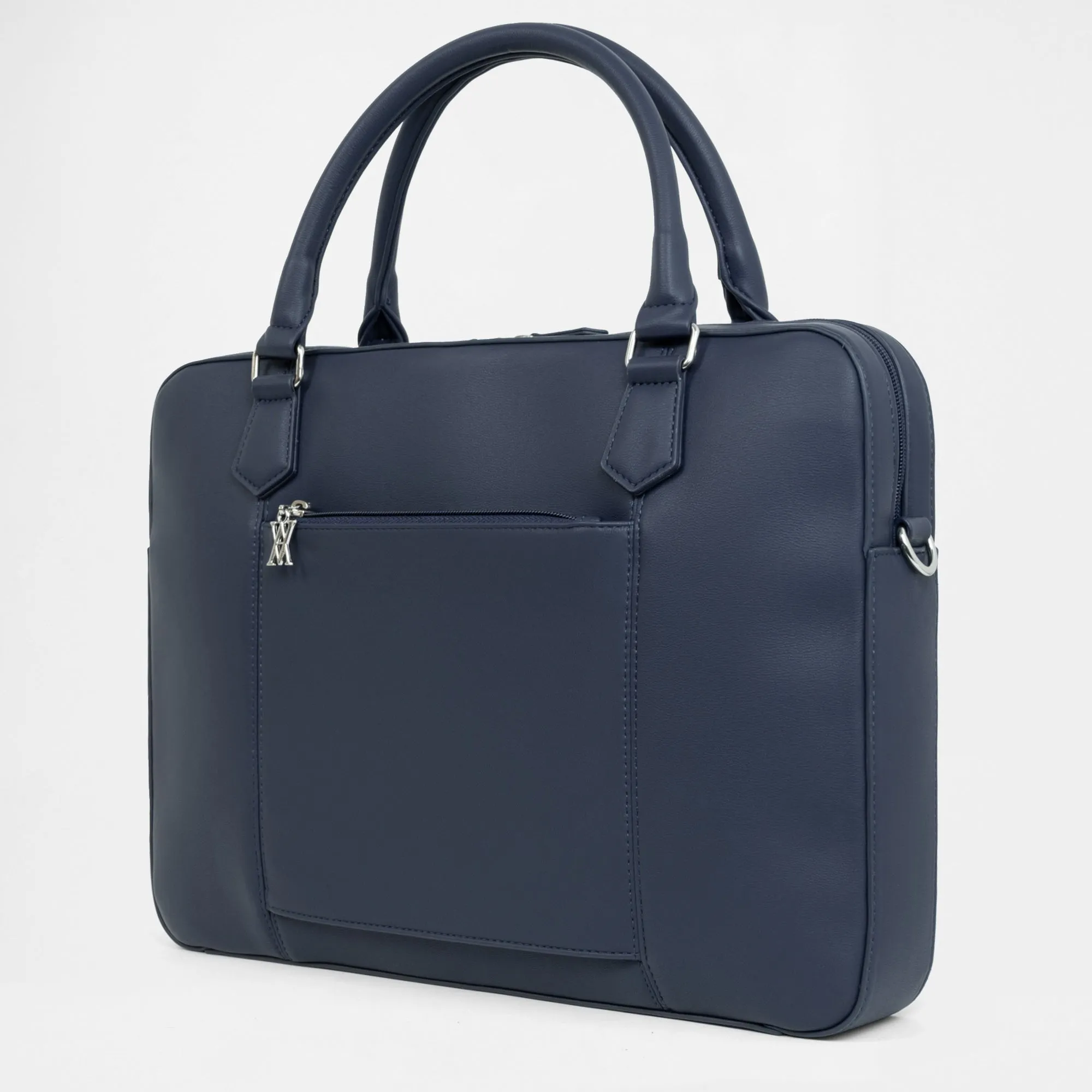Berlin Compact Laptop Bag - Navy