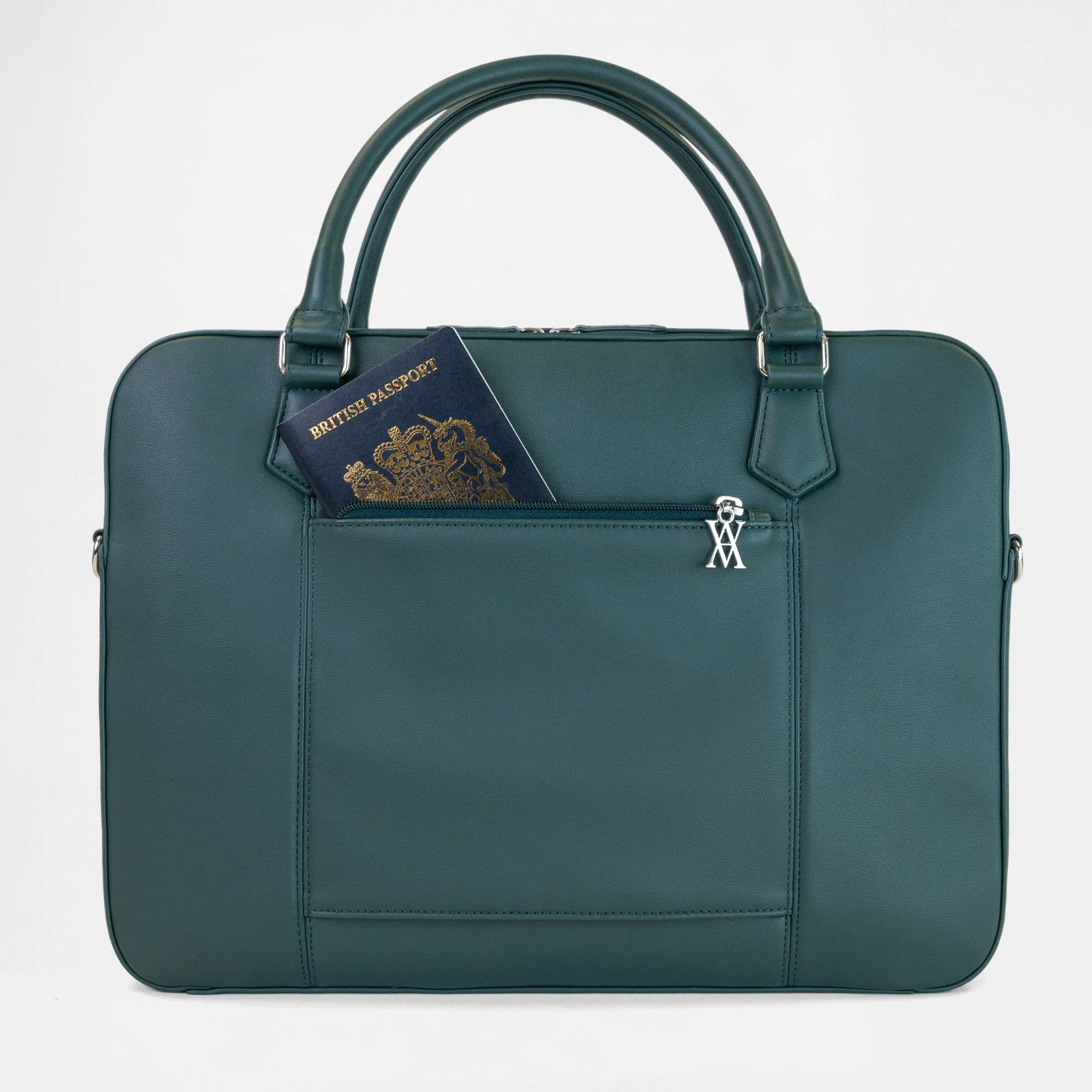 Berlin Compact Laptop Bag - Racing Green