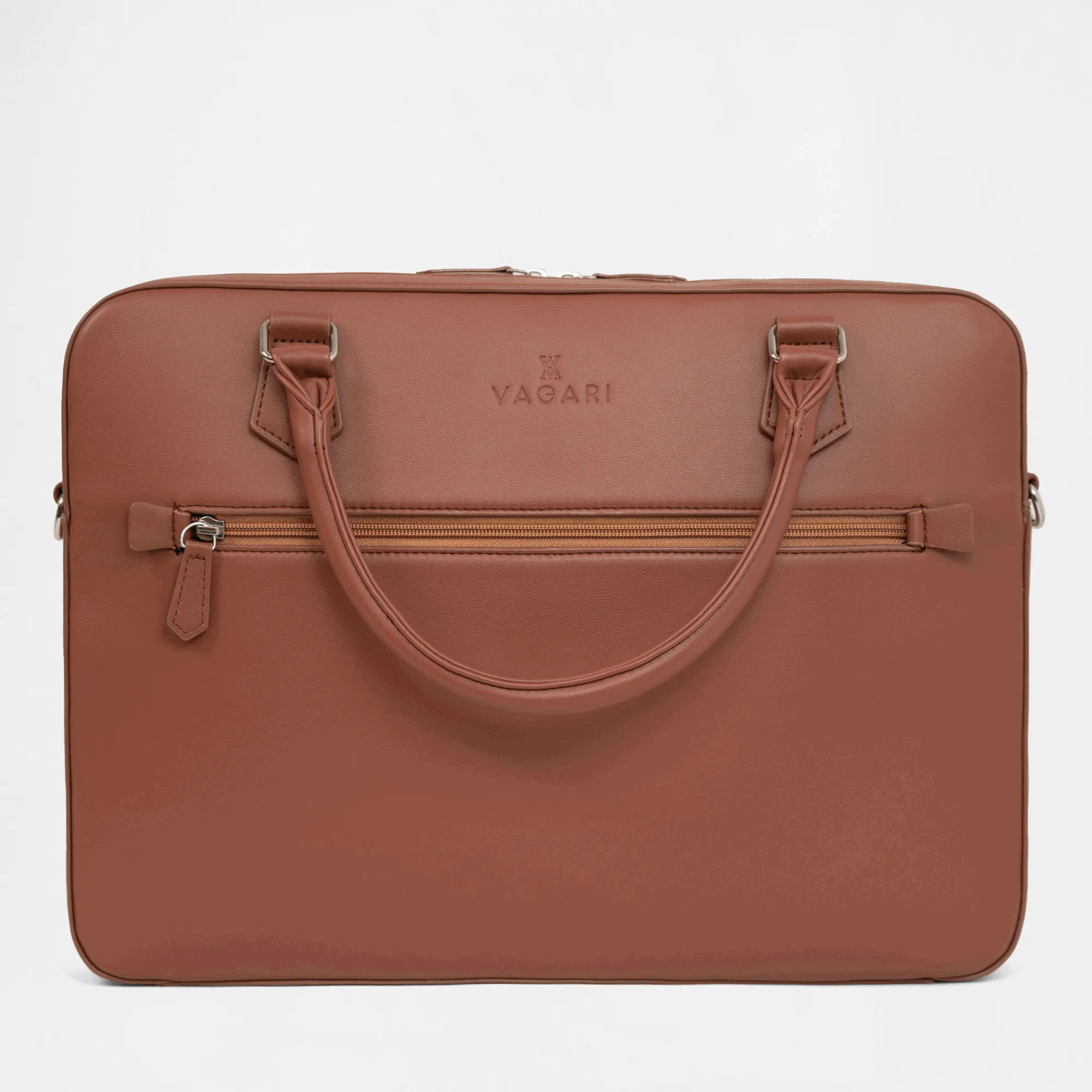 Berlin Compact Laptop Bag - Tan