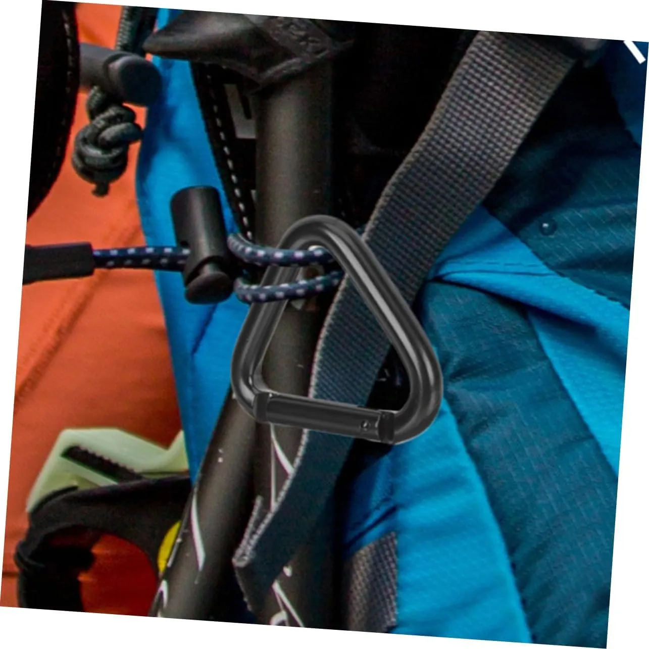 BESPORTBLE Carabiner Hooks Heavy Duty Hook Climbing Buckle Triangle Buckle Mountain Climbing Clips Buckles Aluminum