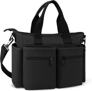 Bible Bag for Women & Girls – Large Bible Carry Case, Fits Bibles & 14” Laptop – Compact Church Bag for Work, Teachers, Nurse
