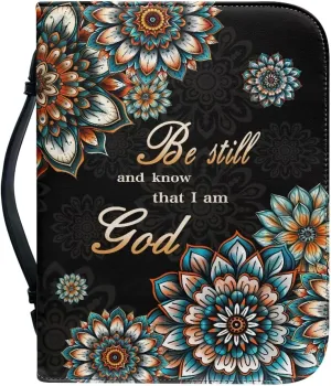 Bible Cover for Men Women Dustproof PU Leather Study Bible Protective Bag Handy Storage Bag with Handle Size M-2XL