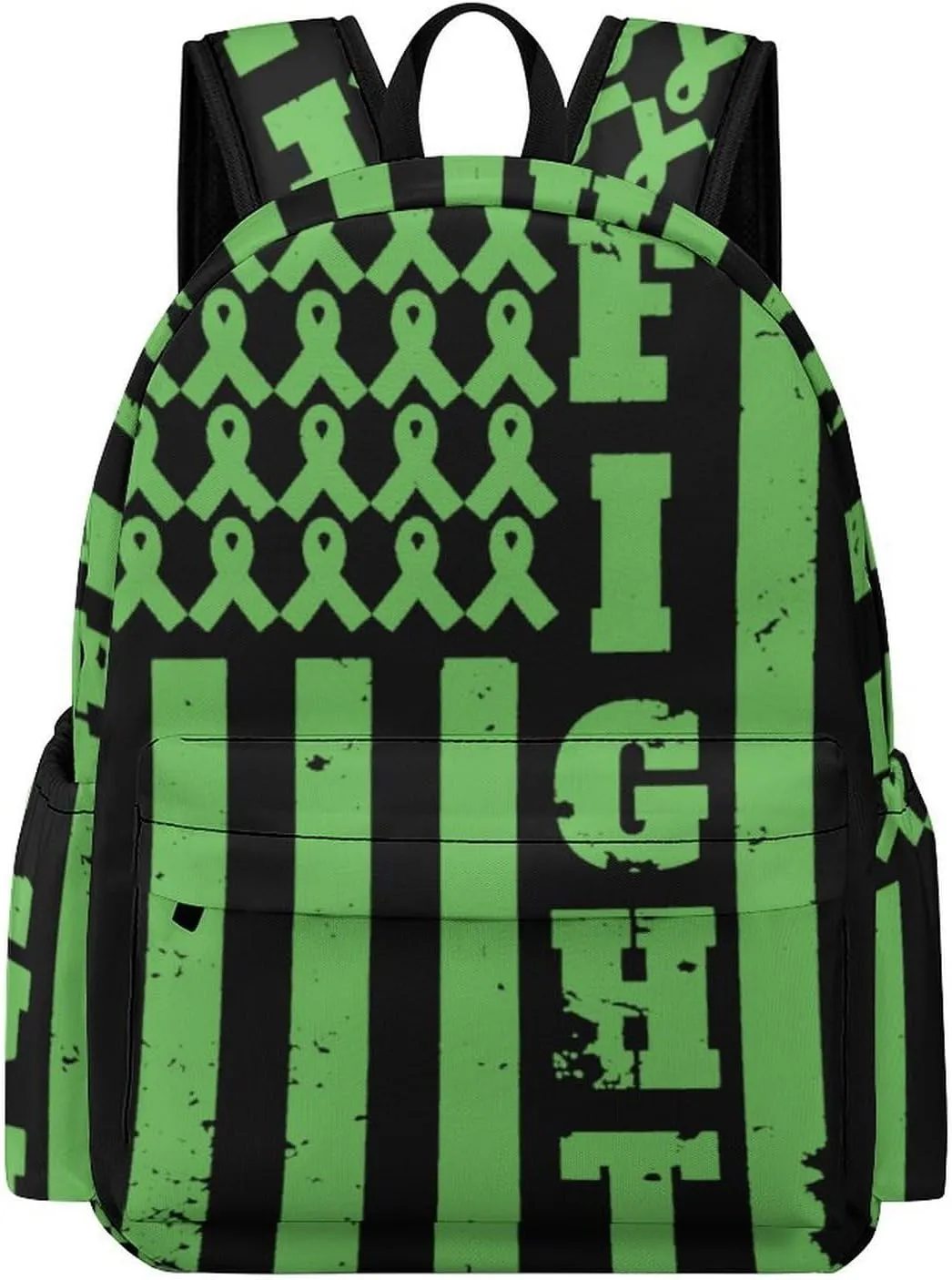 Bile Duct Cancer Awareness Travel Hiking Laptop Backpack for Men Women Camping Gym Backpacks Funny Casual Bag Gift, 42x30x15cm