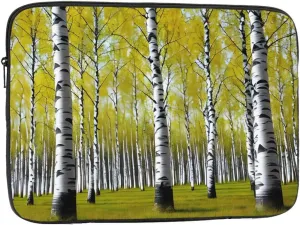 Birch Tree Prints Shockproof Portable Laptop Sleeve Bag 17 inch - Protective Case for Men and Women's Business Travel, Office Daily Use